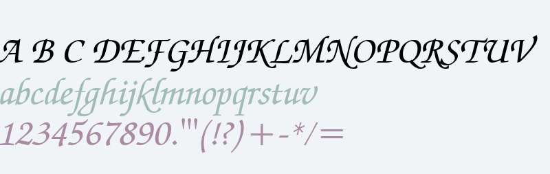 Zapf Chancery Medium Italic BT