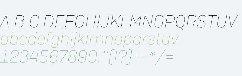 Camber W04 Thin Italic