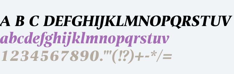 Alinea Serif W01 Bold Italic