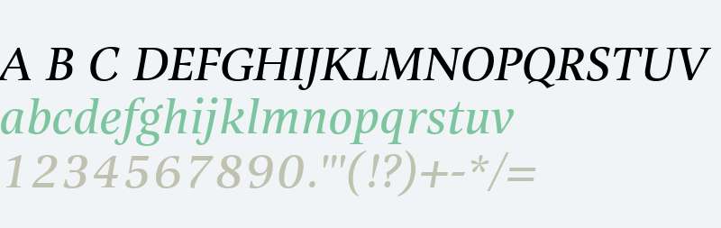 Alinea Serif W03 Italic