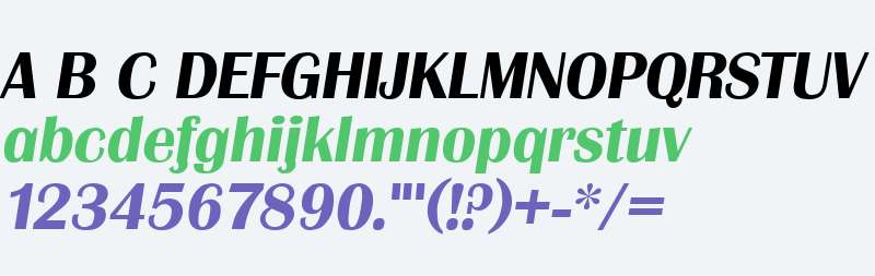 Grenoble Bold Italic