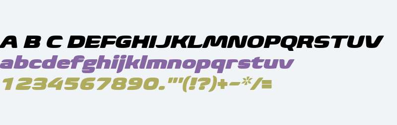 Biome W04 Ultra Wide Italic