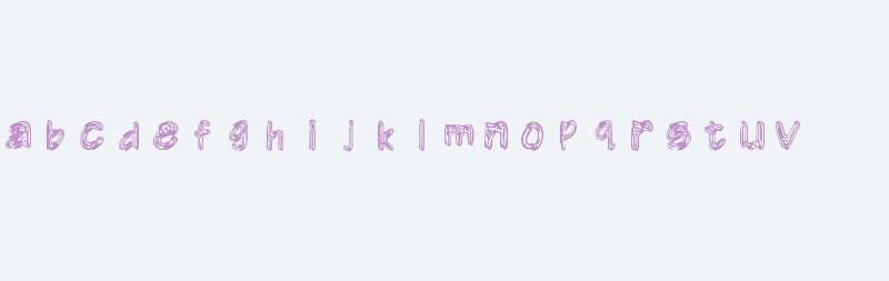 Fashion font, made by www.6763.net