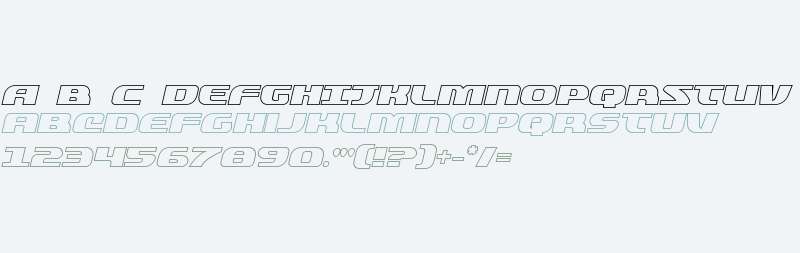 Quickening Outline Italic