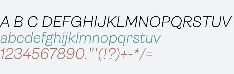 Ambit Light Italic