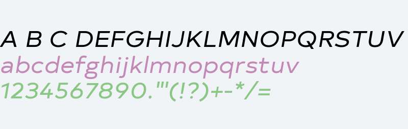 Typold Extended Italic