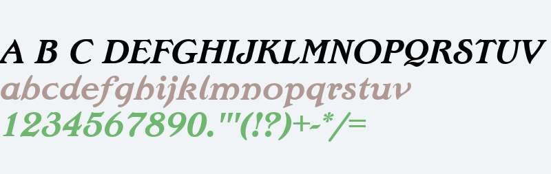 Edwardian W01 Bold Italic