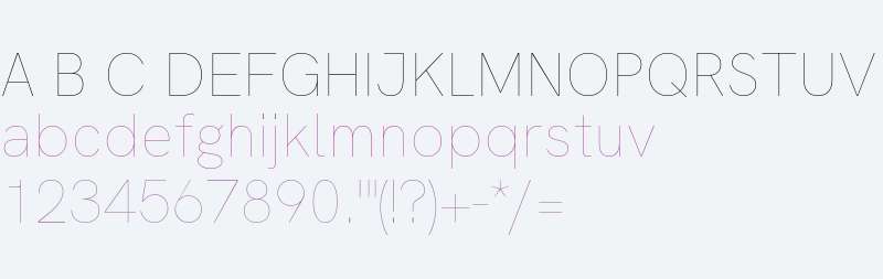 HK Grotesk Thin