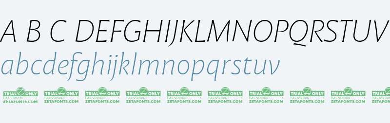 Malik Trial Extralight Italic