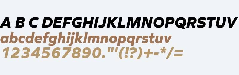 Graphie W01 ExtraBold Italic