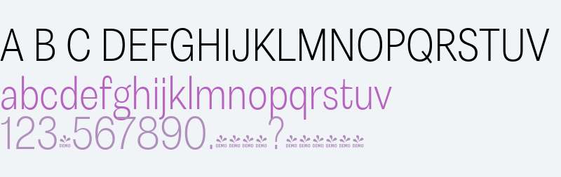 FONTSPRING DEMO - Astrid Grotesk Lt SCn