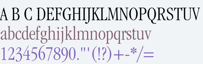 ITC Garamond Std Light Condensed