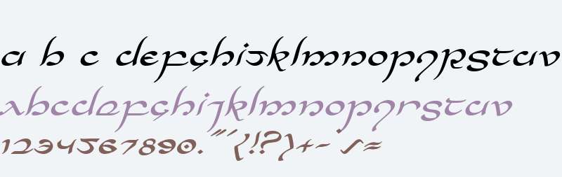 Half-Elven Expanded Italic Expanded Italic