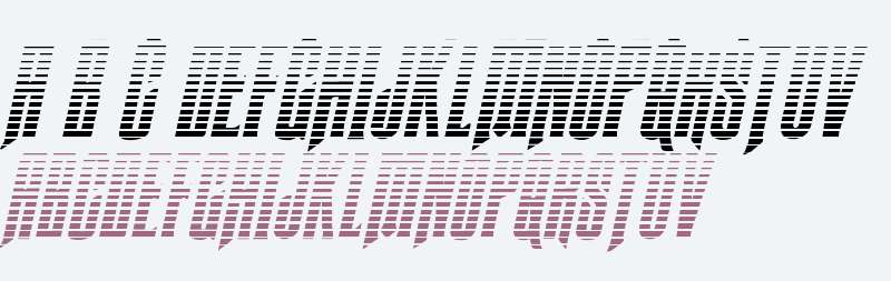 Butch & Sundance Gradient Italic