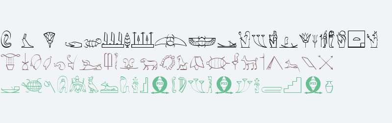 P22HieroglyphicDecorative