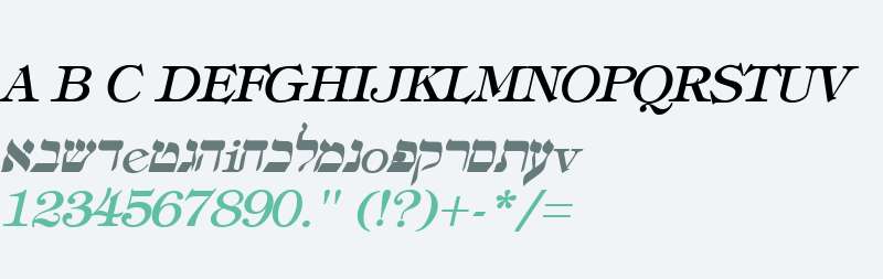 Hebrew Italic