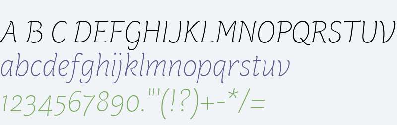 Capucine Web Basic Thin Italic