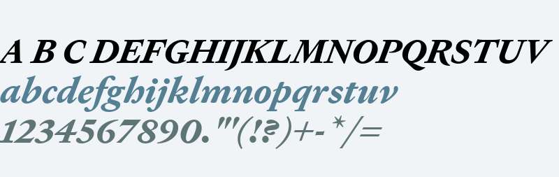 Heldane Text Bold Italic