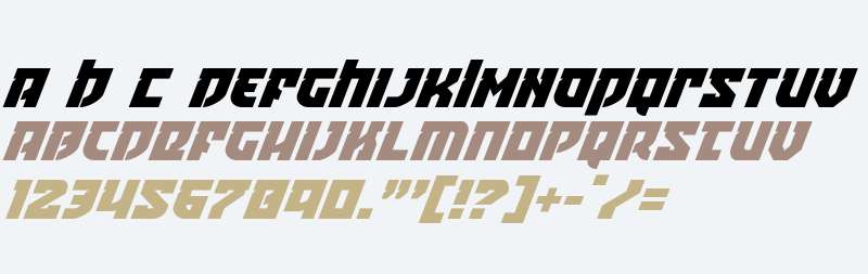 Crazy Ivan Super-Italic