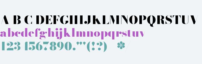 Bodoni* 72 Fatface