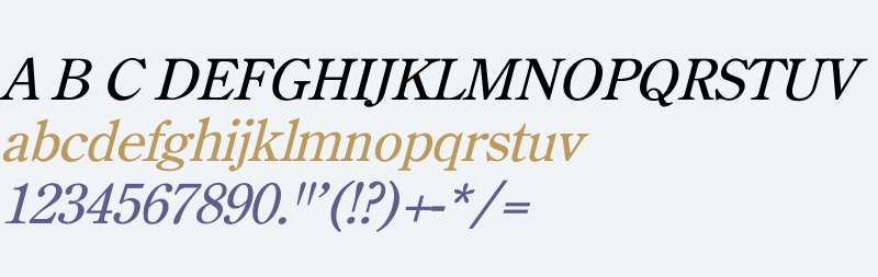 CenturyOldStyle Italic V1