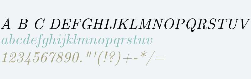 CMU Serif Italic