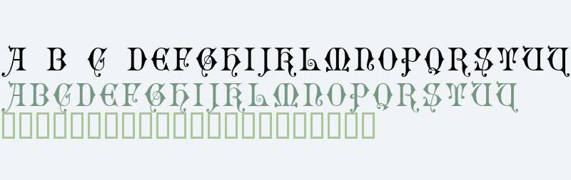 Gothic Initials Six W90 Regular