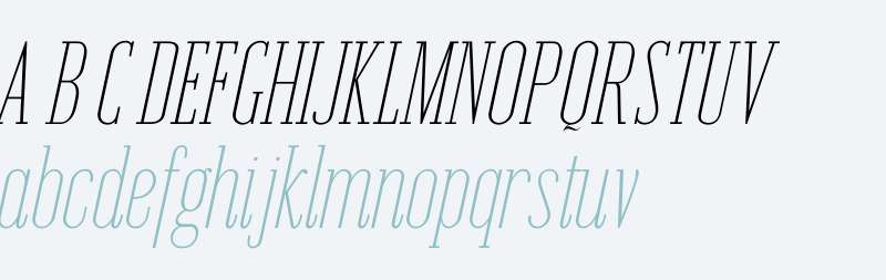 Emberly Thin Narrow Italic