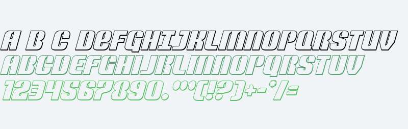 Nightwraith Outline Italic