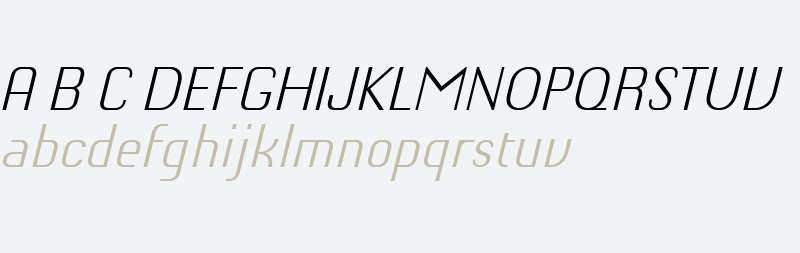 Chiq Reduced Light Italic