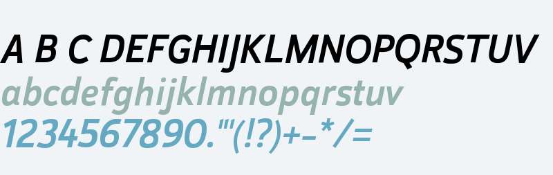 Helia W01 Medium Italic