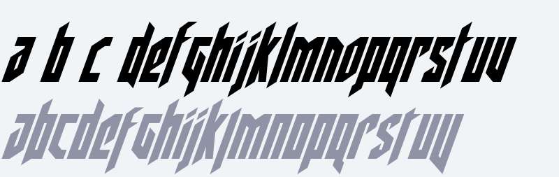 Deathshead Condensed Italic