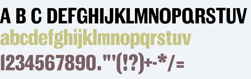 MFEK Sans Condensed ExtraBold