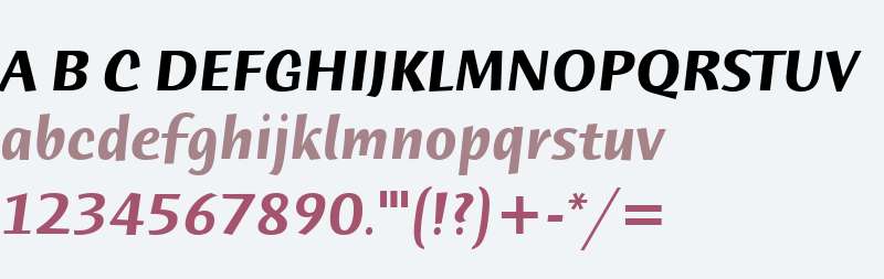Humana Sans ITC W01 Bold It