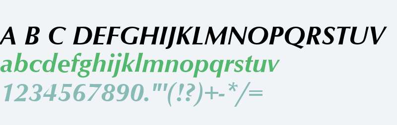 Optimum Bold Italic