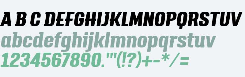 Triump W03 Extra Bold Italic