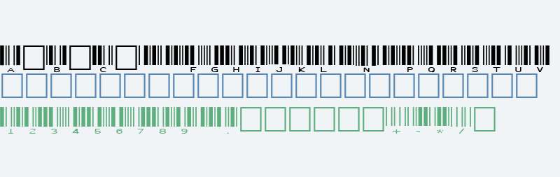 SKANDEMO R Bar Code C39 Wide