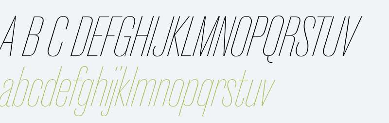 Caslon Doric Cond Thin Italic