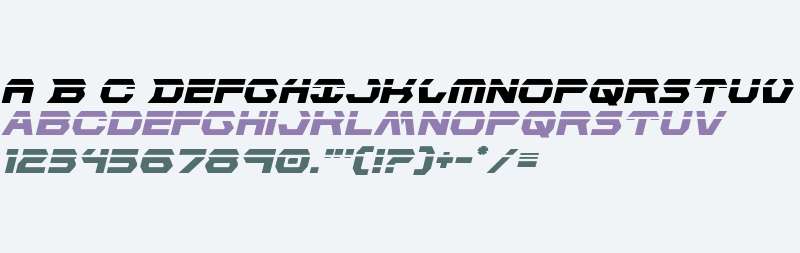 New Cyborg Laser Italic