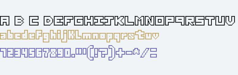 Thirteen Pixel Fonts Regular V1