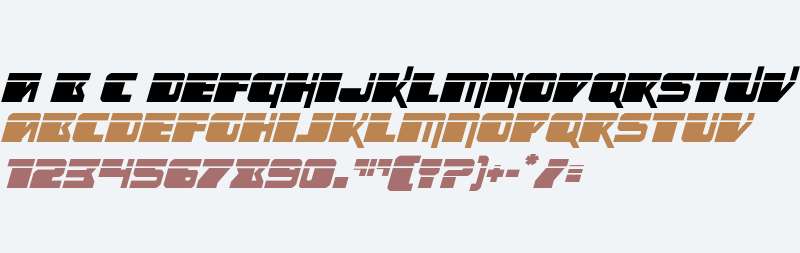 Space Runner Laser Italic