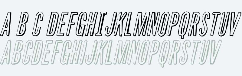 Slasher Film Rough 3D Italic