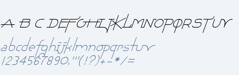 Chaman W00 Light Italic