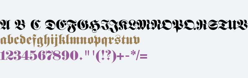 Fette Fraktur LT