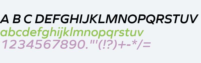 Graphie W01 SemiBold Italic