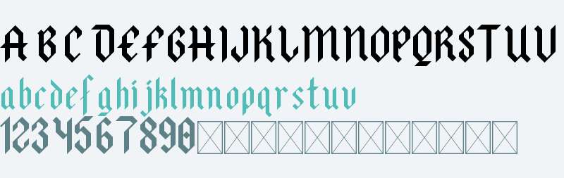 simple blackletter Regular