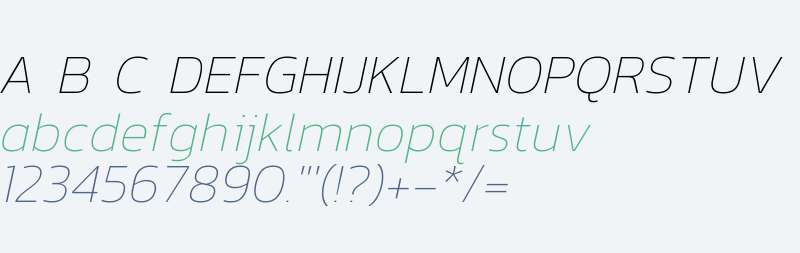 Kanit Thin Italic