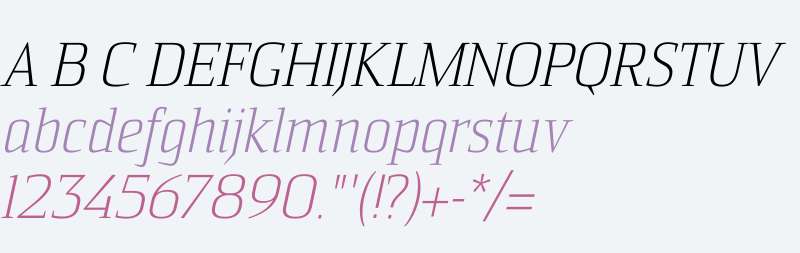 Sommet Serif W01 Light Italic