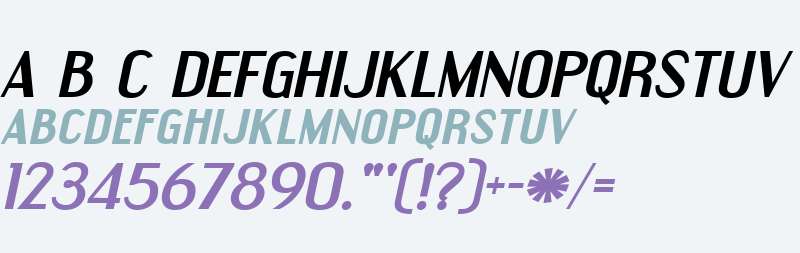 Engebrechtre Expanded Bold Italic