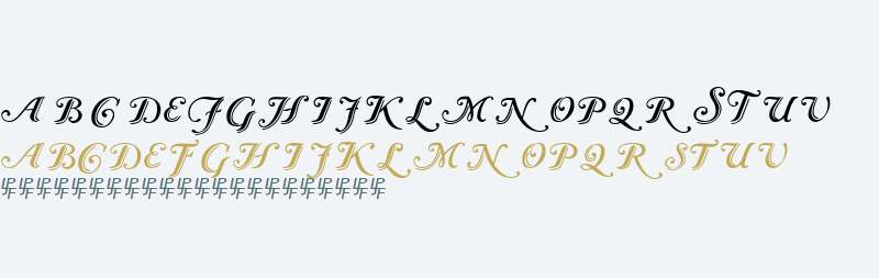 Caslon Calligraphic Initials V1